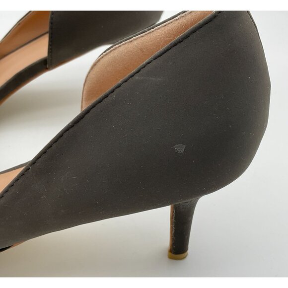 Journee Collection Charcoal Gray Point Toe D'Orsay 3 in Heel size 11 - Picture 6 of 14